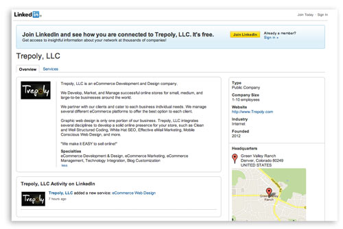 Trepoly LinkedIn Profile